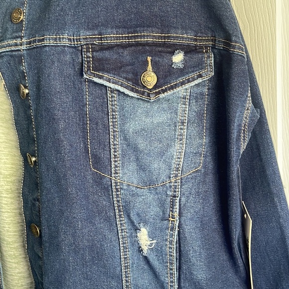 NWT Royalty for Me denim jacket 1X - Picture 2 of 7